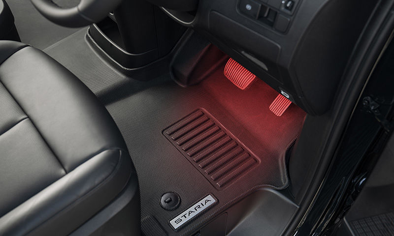 Interior footwell lighting - red LED