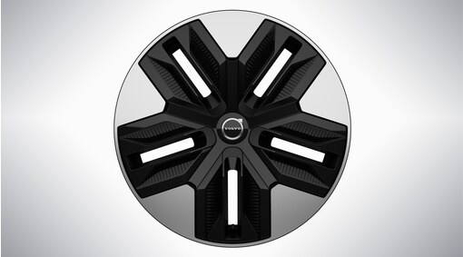18" 5-Spoke Silver/ Glossy Black