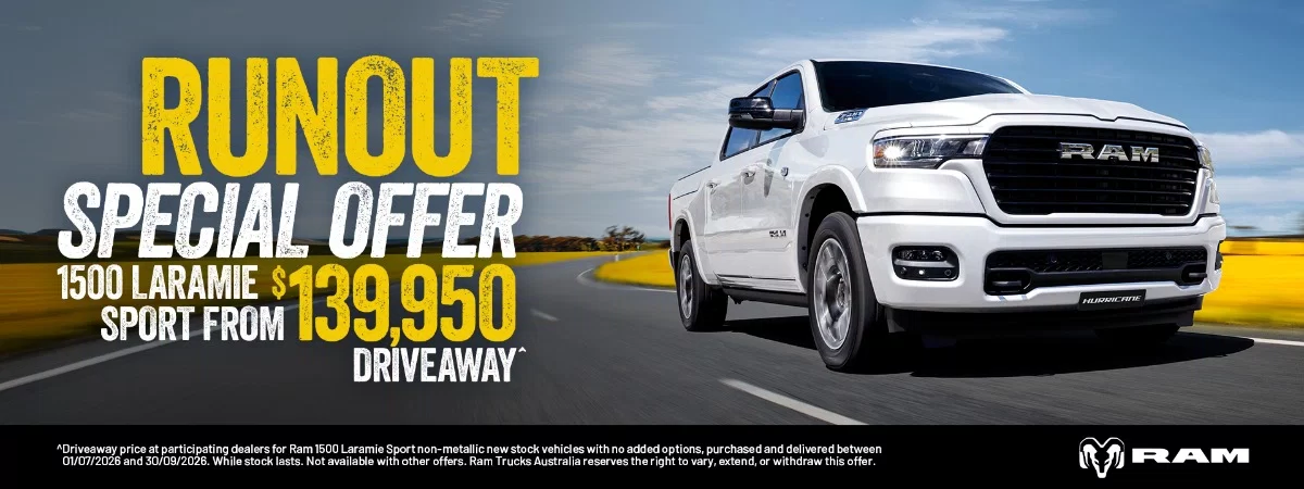 1500 Laramie Sport Hurricane from $139,950 Driveaway*