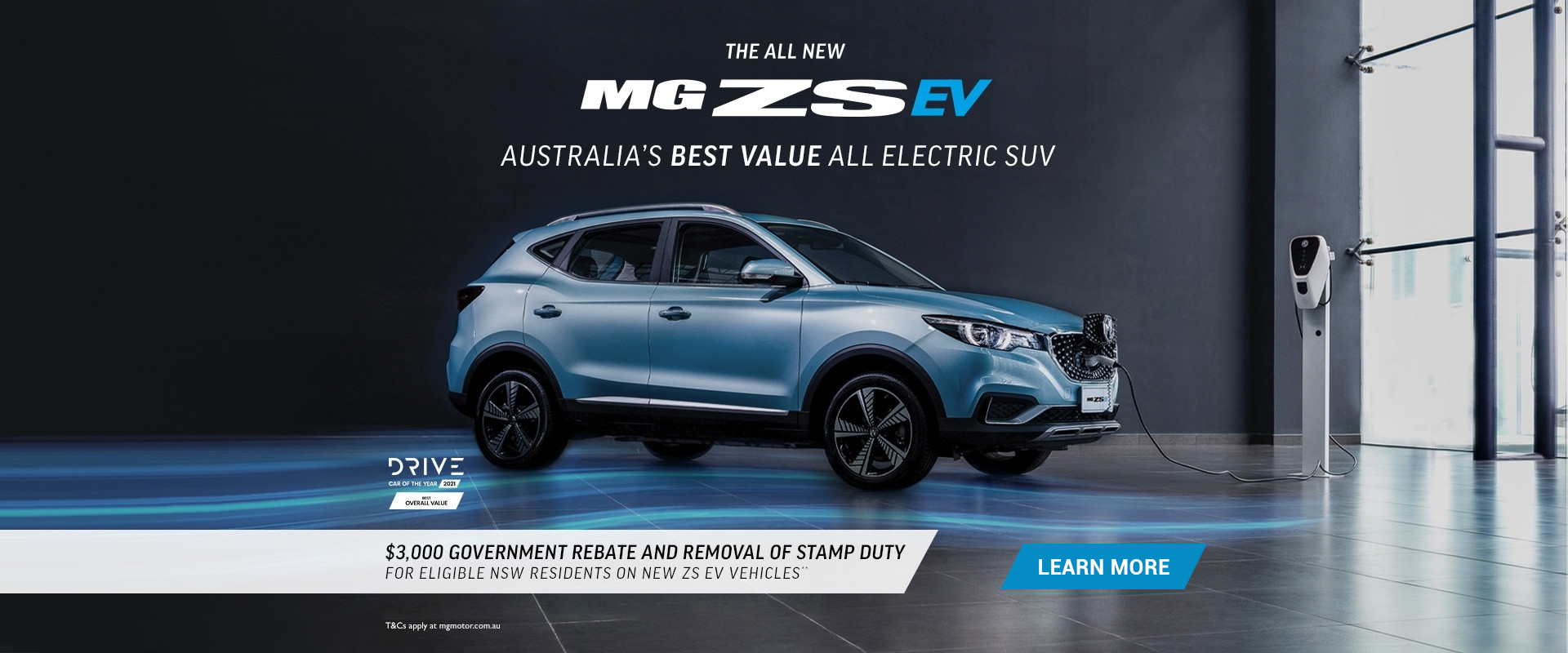 $3,000 Rebate + Free Stamp Duty On MG ZS EV  NSW EV Incentive Program