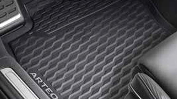 Rubber floor mats