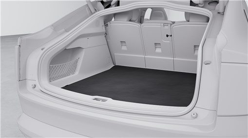 Reversible luggage compartment mat