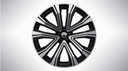 21" 5-V Spoke Black Diamond Cut - 1203