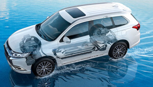 Outlander PHEV Two Powerful Electric Motors