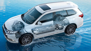 Outlander PHEV Two Powerful Electric Motors