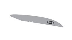 Decals floret silver for ski and luggage box, 250 l