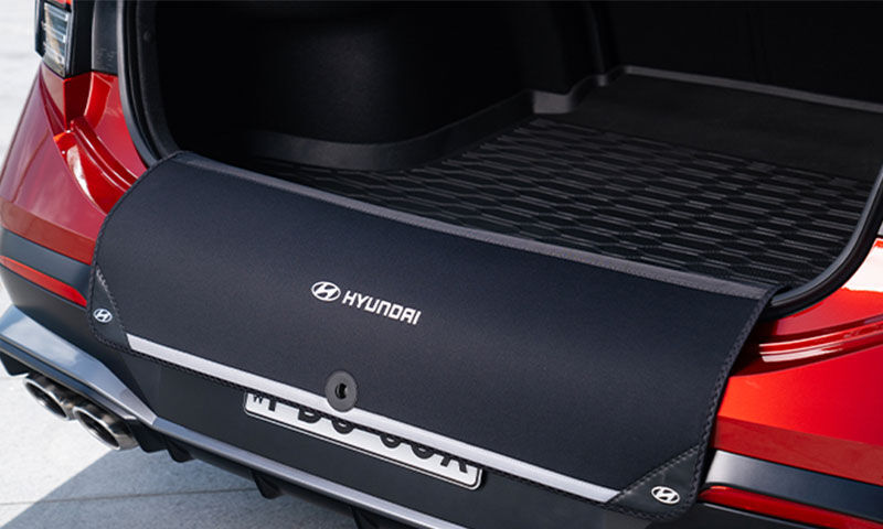 Fabric rear bumper protector