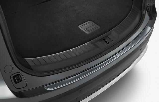 Rear bumper step plate