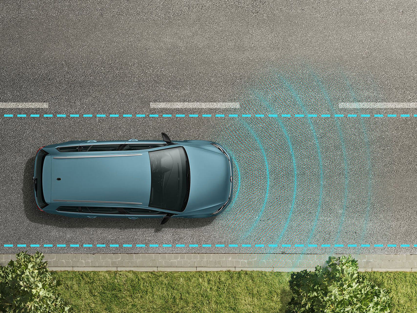 Staying inside the lines Lane Assist Image