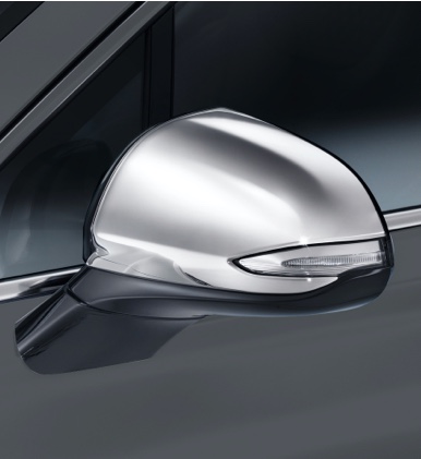 Chrome mirror covers (set of 2)