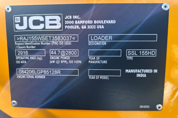 2026 JCB WHL SKID STEER LDR Wheeled Skidsteer Loader Image 12