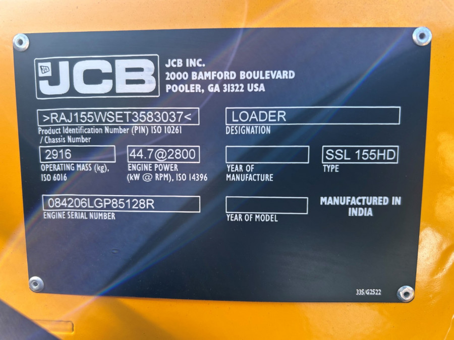 2026 JCB WHL SKID STEER LDR Wheeled Skidsteer Loader Image 12