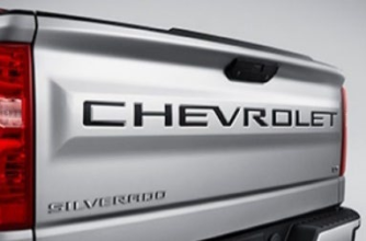 Black Chevrolet Tailgate Lettering