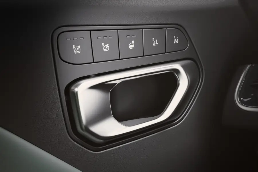 Heated and ventilated front seats