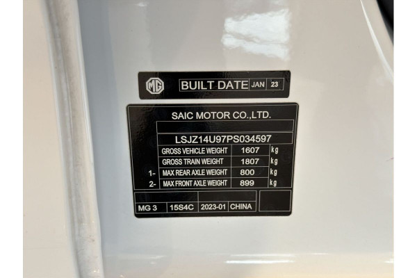 2023 MG MG3 SZP1 Excite Hatch Image 34
