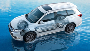 Outlander PHEV Two Powerful Electric Motors