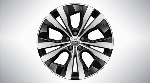 18" 5-Double Spoke Black Diamond Cut - 1098