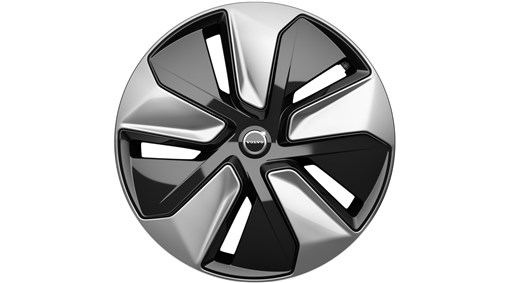 20" 5-Spoke Glossy Silver/ Glossy Black
