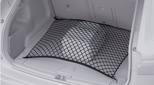 Load securing net - load compartment