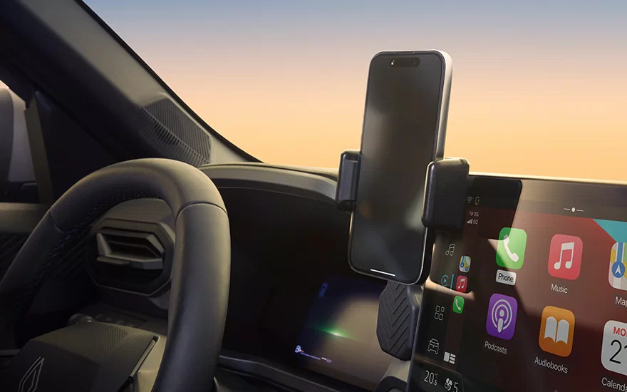 a phone holder to stay connected Image
