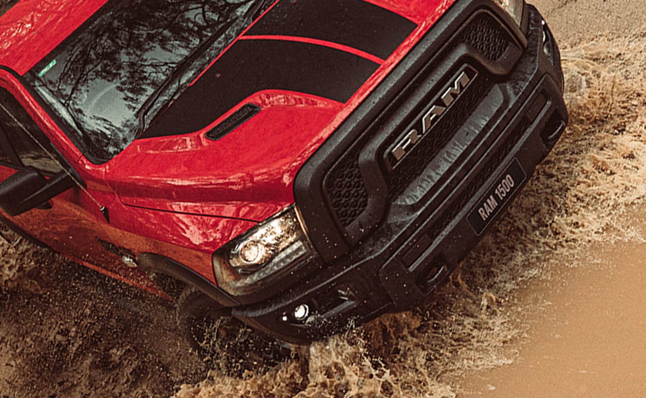 Ram Rebel Grille & Sports Hood with Decals Image