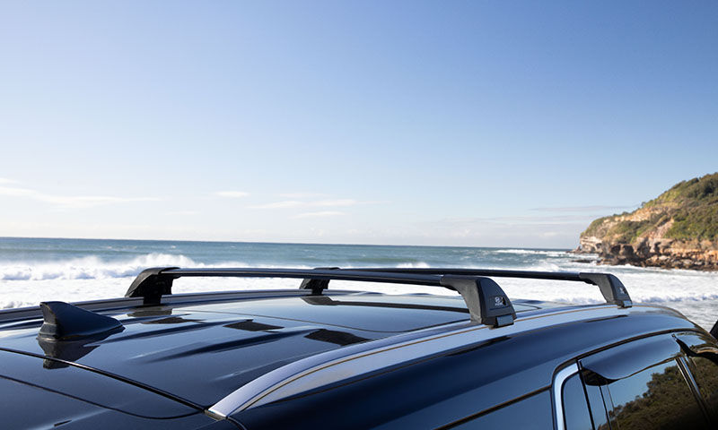 Hyundai genuine roof racks - flush