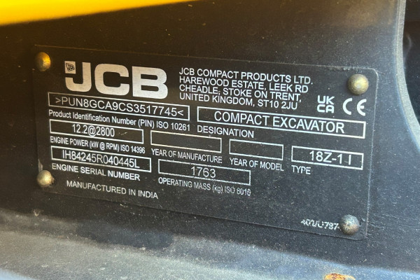 2025 JCB MINI EXCAVATOR Other Image 13