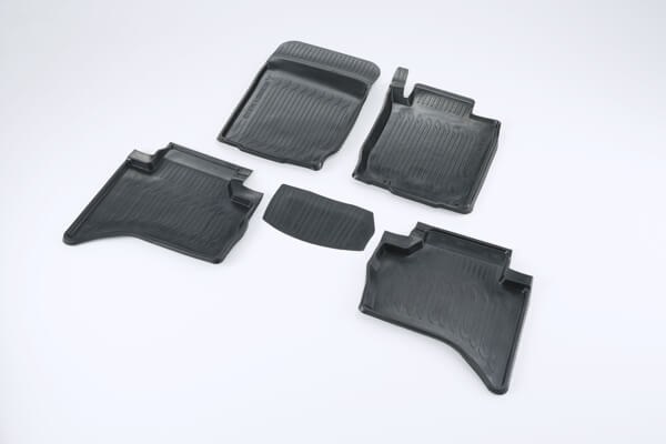 Rubber Mat Set - front and rear (High Edge)