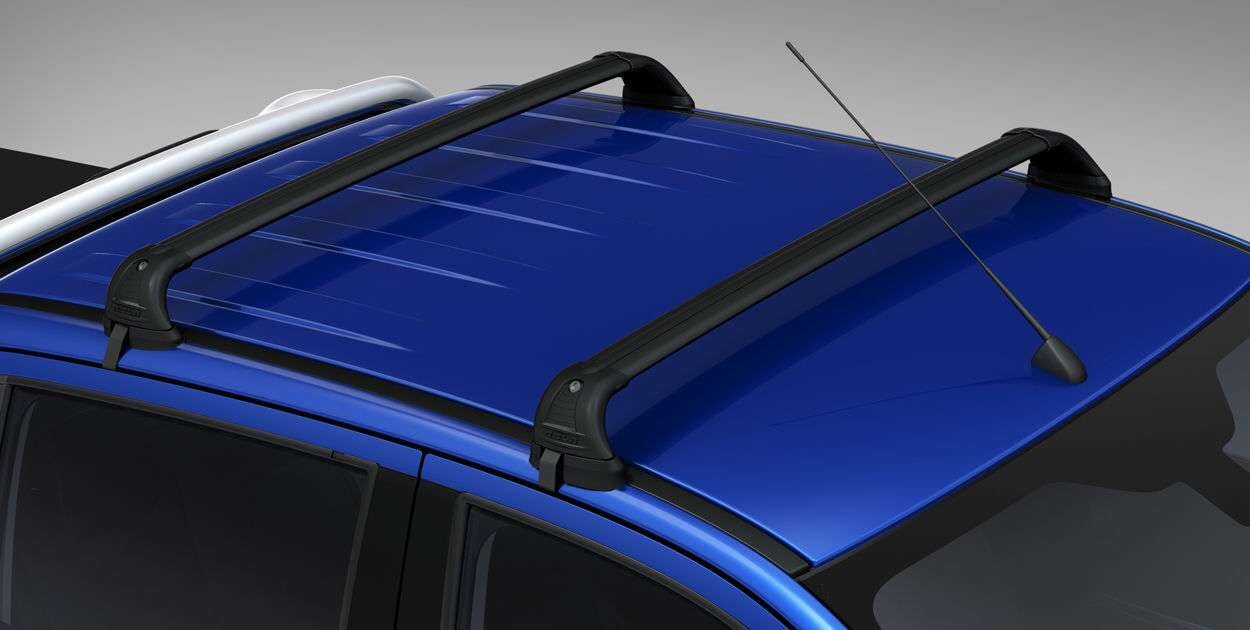 Carry Bars - for Cabin less Roof Rails - Double Cab - Rola Style - Black
