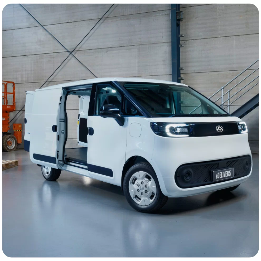 Up to 335km^ range (Short Wheelbase). Image