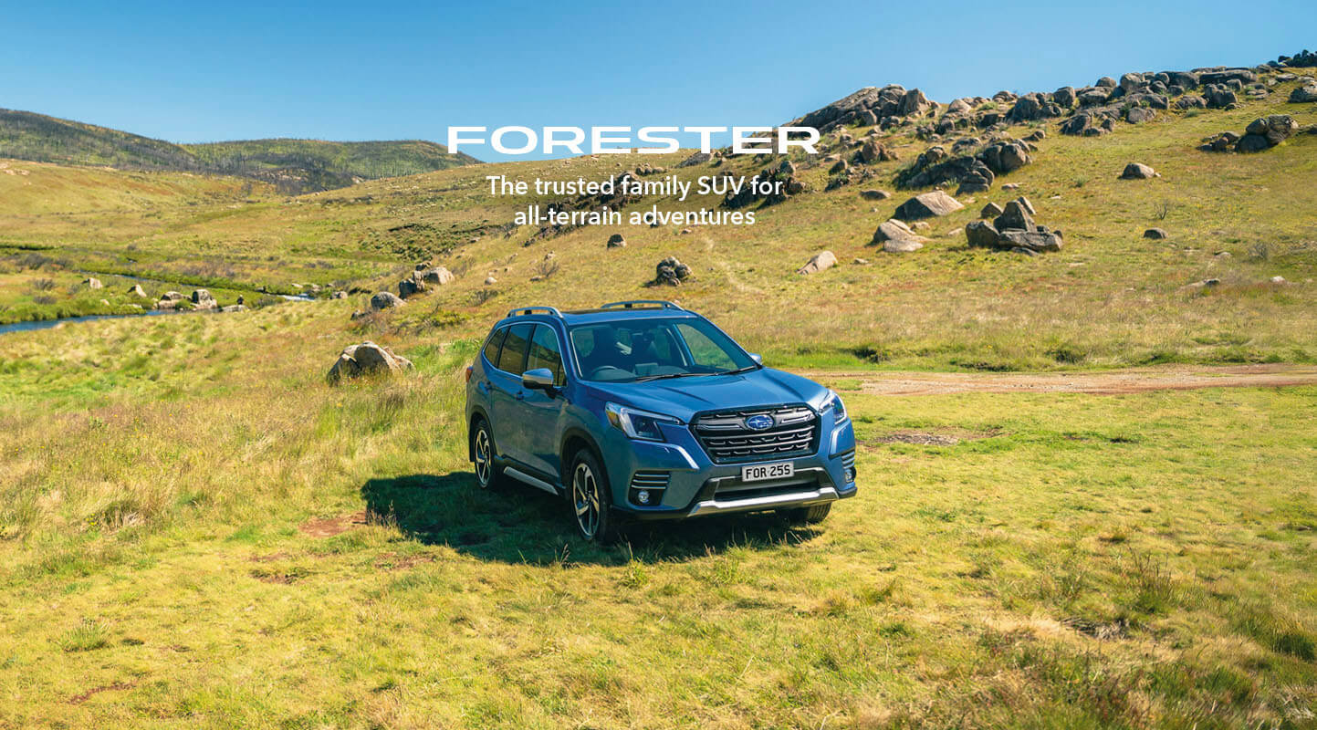 Subaru Forester.<br>The trusted family SUV for all-terrain adventures Image