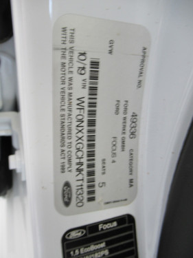 2019 MY19.25 Ford Focus SA 2019.25MY ST-LINE Hatchback