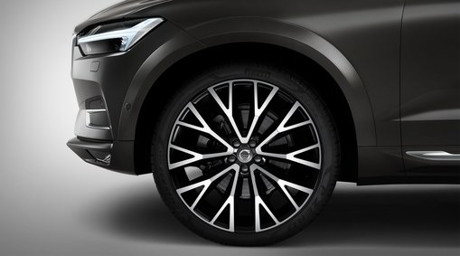 Complete wheels, 22" 10-Open Spoke Black Diamond Cut - C009