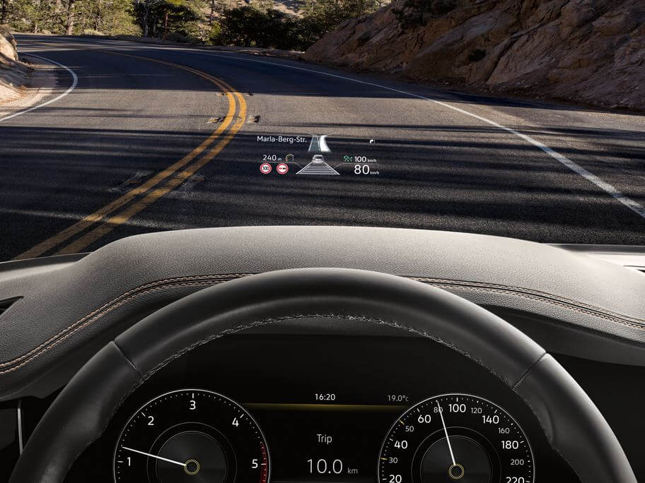 Eyes on the road, always Head-up display Image