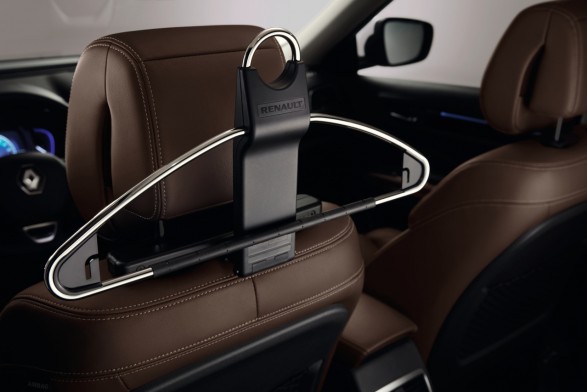 Coat hanger on headrest