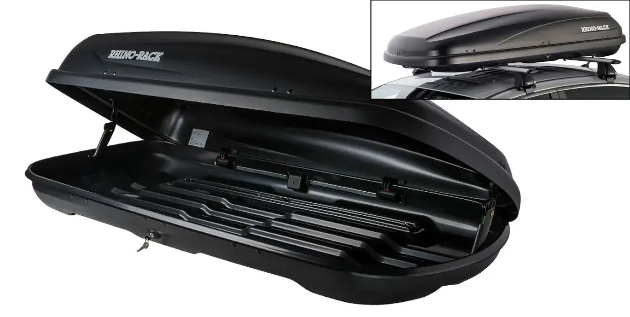 Carry Bars Accessory - Roof Luggage Box - 410L Black