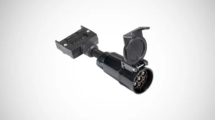 7-Pin Flat to 7-Pin Round Trailer Adaptor