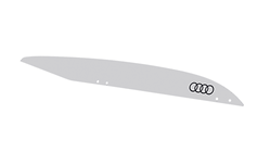 Decals glacier white for ski and luggage box, 250 l