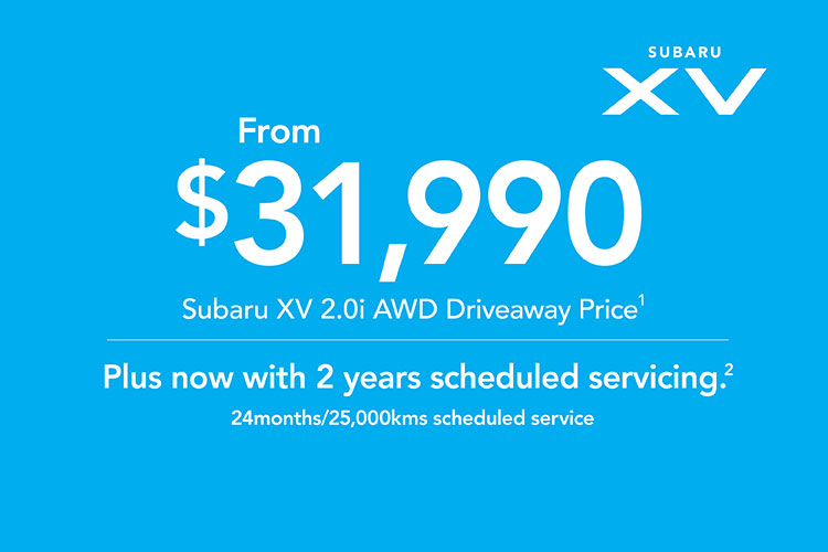 2019 Plate Clearance: XV 2.0i AWD