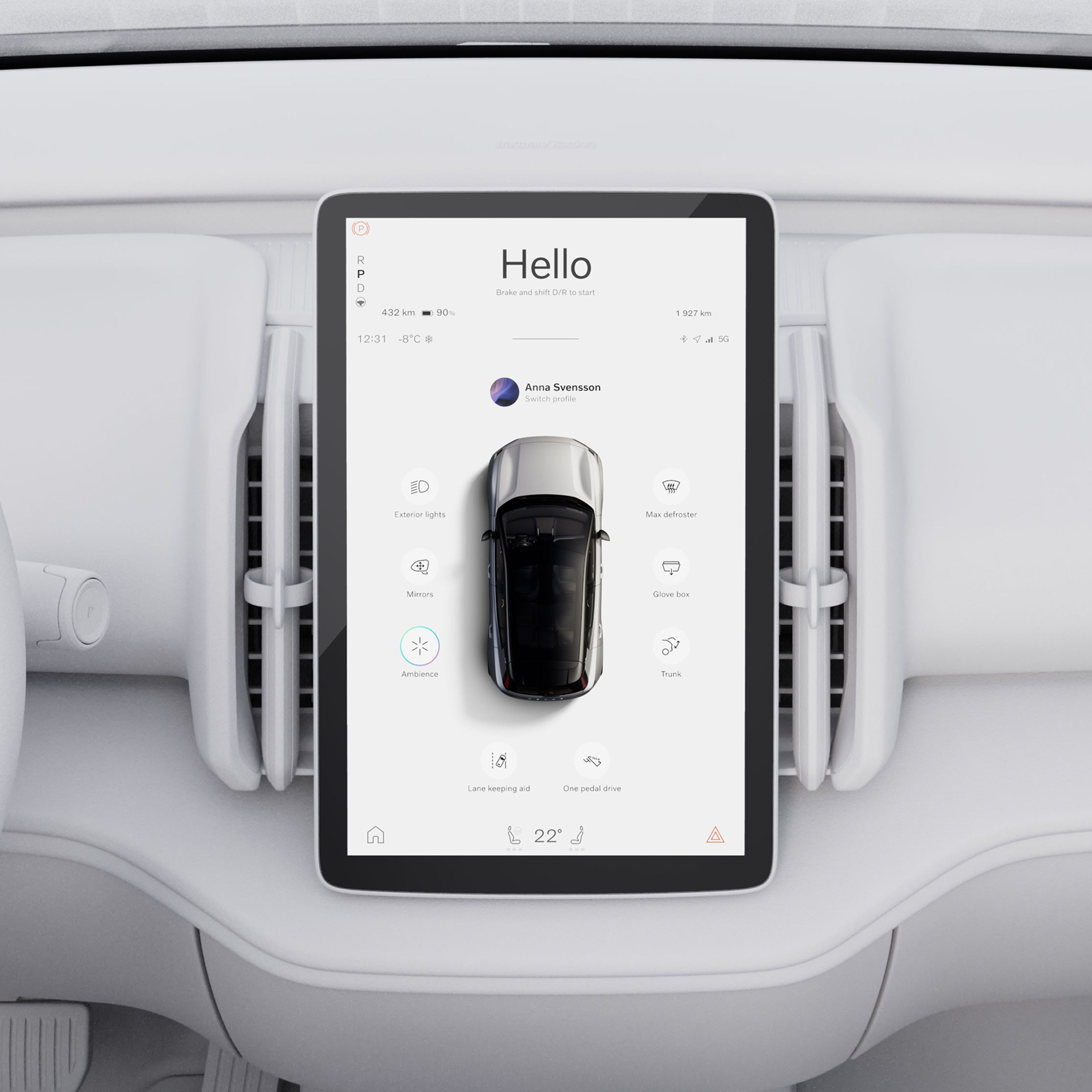 12.3-inch centre display Image