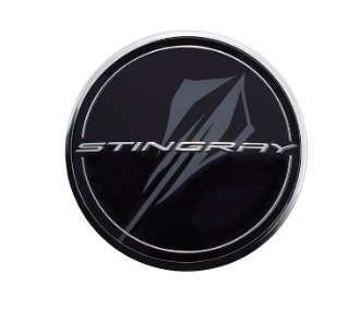 Wheel Centre Cap - Black w/ Grey Stingray Logo