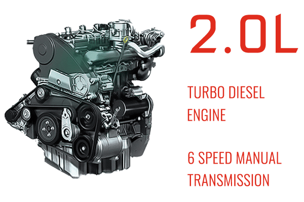 Steed Dual Cab Diesel Engine & Transmission