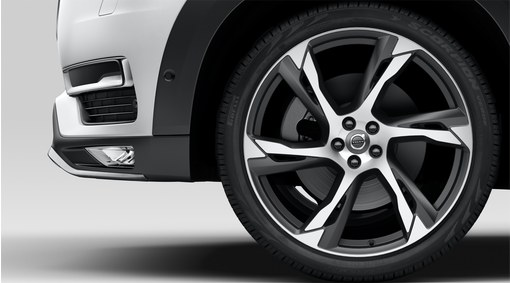 Complete wheels, 22" 6-Double Spoke Tech Black Matt - C001