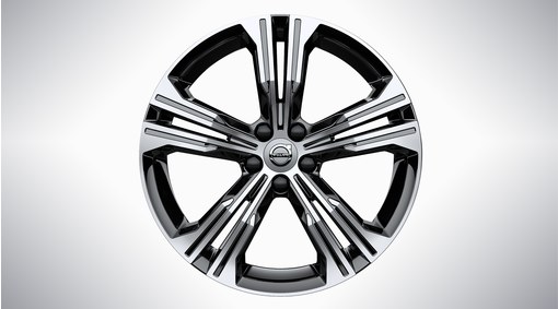 19" 5-Double Spoke Black Diamond Cut - 924