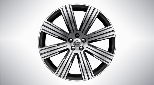 21" 8-Multi Spoke Black Diamond Cut - 1081