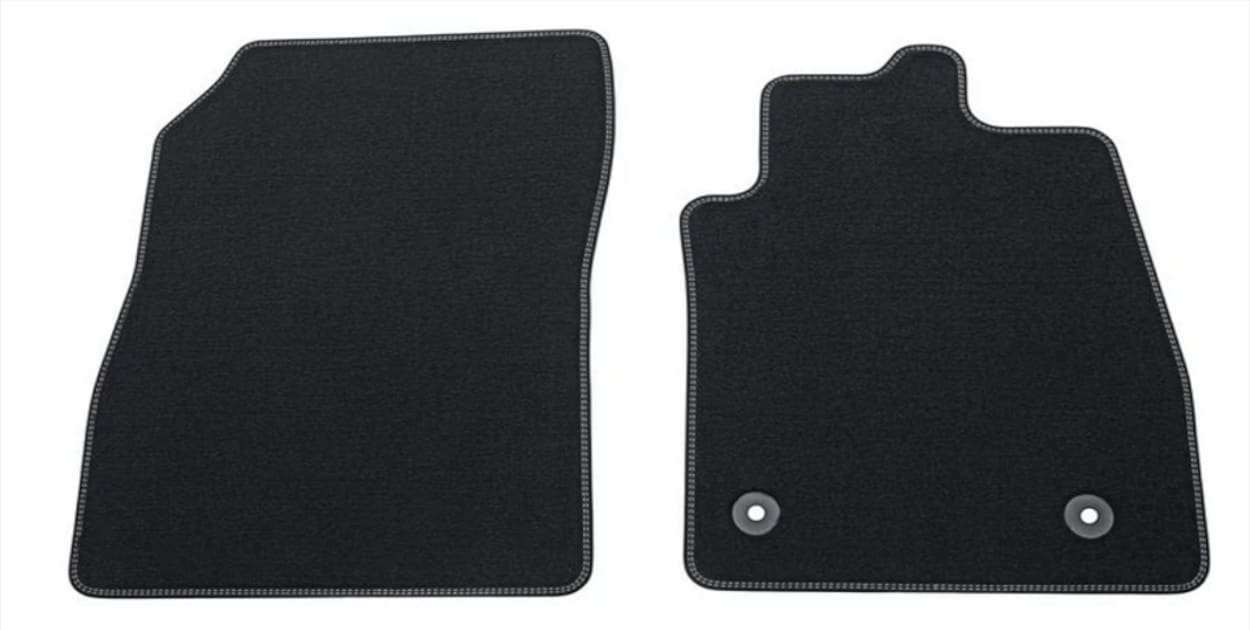 Mats - Carpet Premium Velour - Grey Stitch - Front Only
