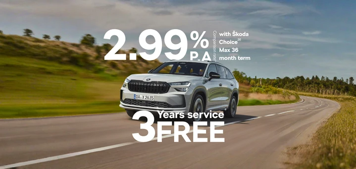 2.99% p.a. comparison rate* + 3-year FREE servicing#