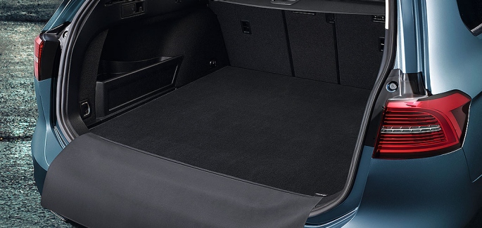 Luggage Compartment Reversible Mat with Flap 