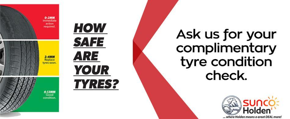 Ask us for your complimentary tyre condition check.