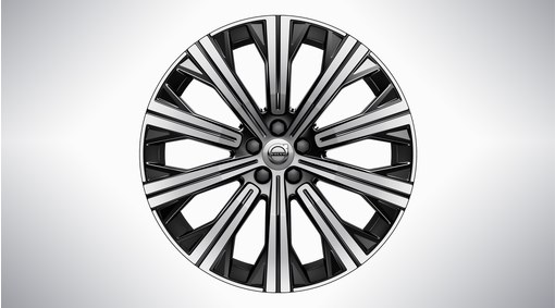 20" 10-Spoke Black Diamond Cut - 1080